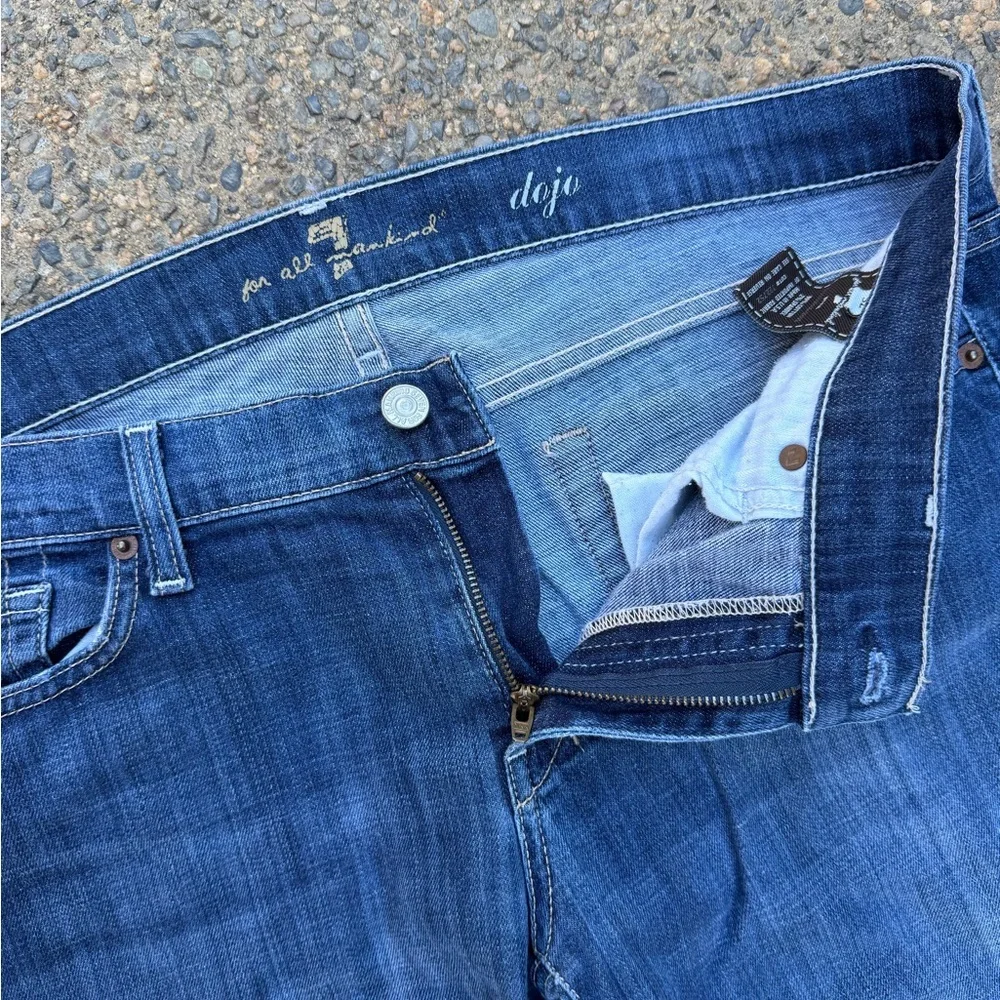 7 For All Mankind Dojo Jeans Dark Wash - Picture 3 of 10